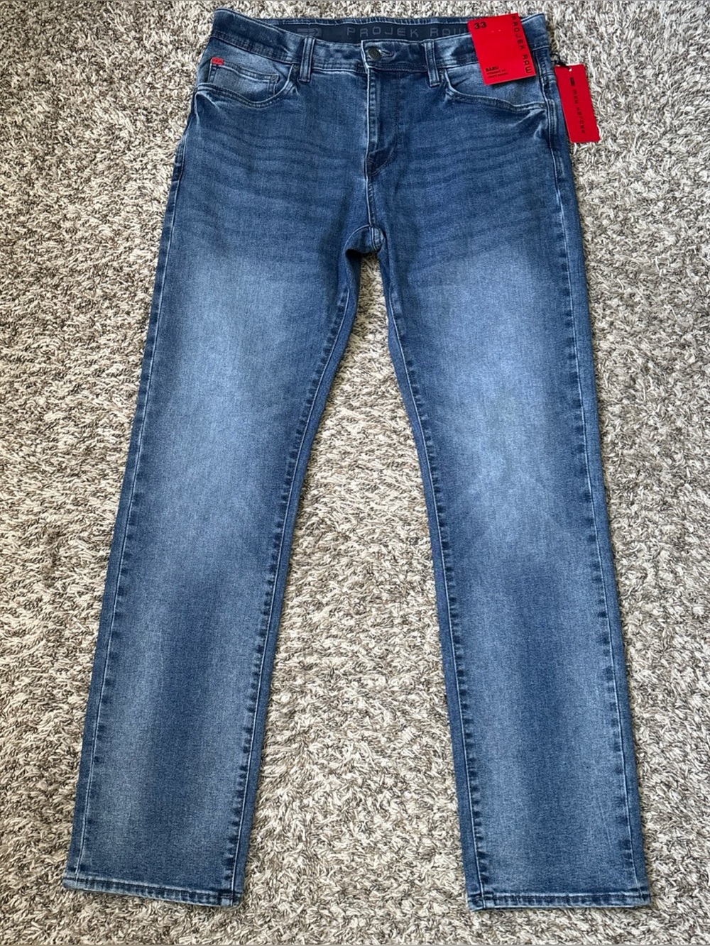 Projek Raw Slim Straight Jeans in Medium Blue